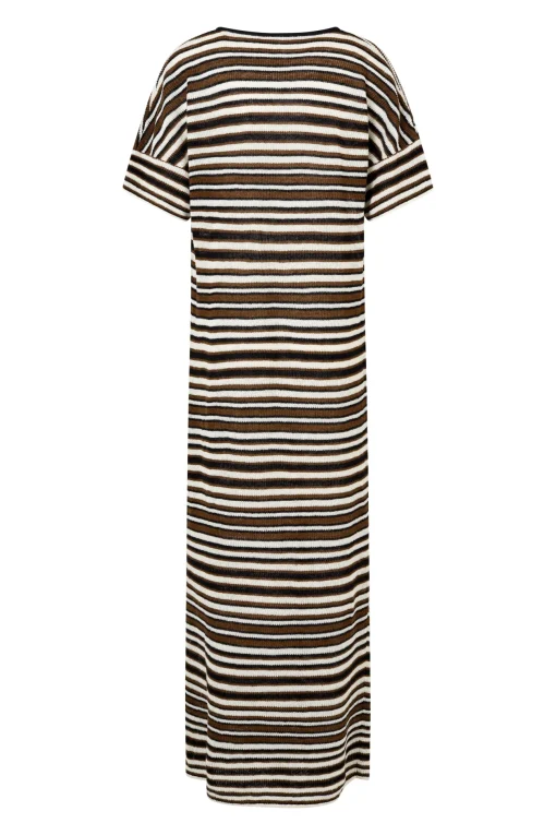 AURA MAXI DRESS - DESERT STRIPE