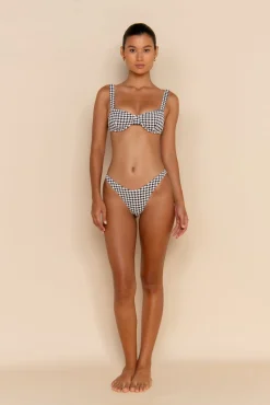 ESCAPE BRACUP TOP - HOUNDSTOOTH