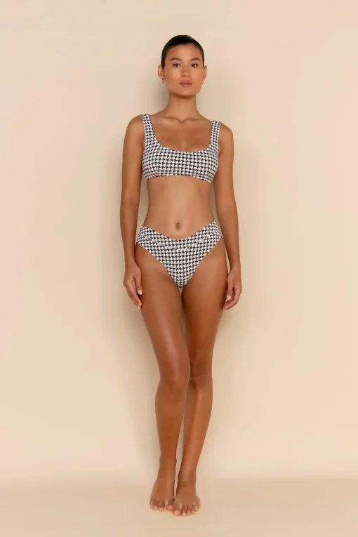 ESCAPE MID RISE BOTTOM - HOUNDSTOOTH
